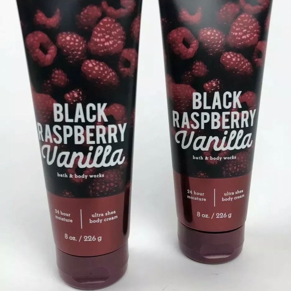 Set of 2 Black Raspberry Vanilla Body Cream